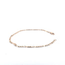 9KT Yellow Gold Figaro Bracelet