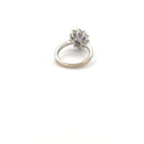 18kt White Gold Tanzanite & Diamond Cluster Ring