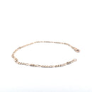 9KT Yellow Gold Figaro Bracelet