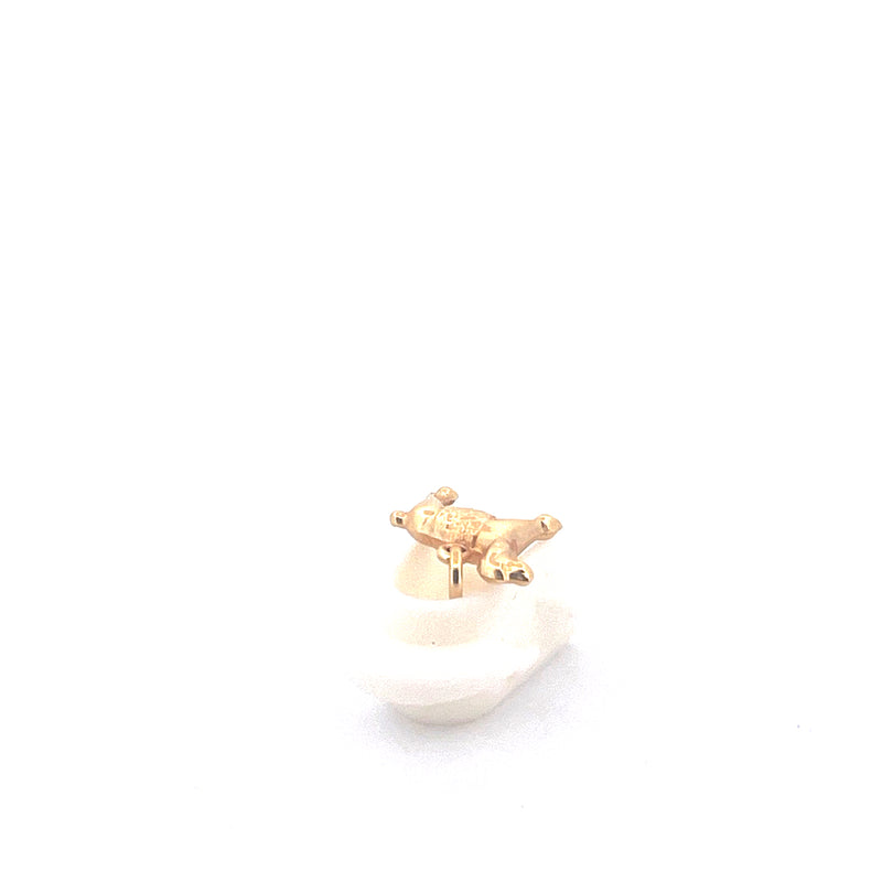 9KT Yellow Gold Dog Pendant