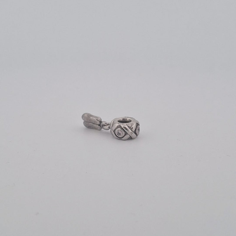 Sterling Silver Pandora Ballet Slippers Dangle Charm