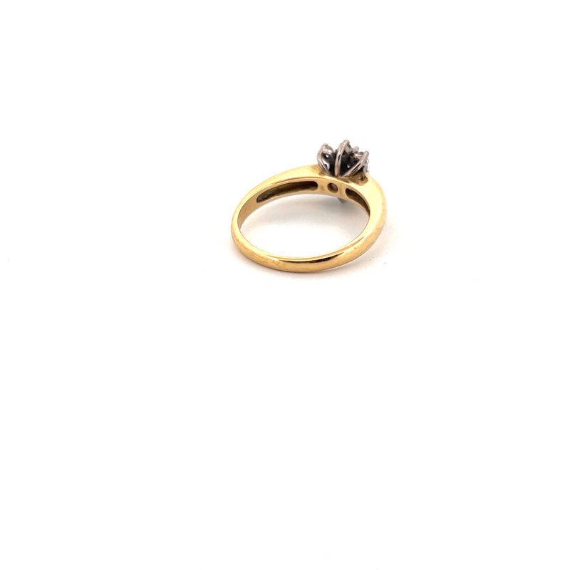 18kt Yellow Gold Diamond Cluster Ring — frame 14