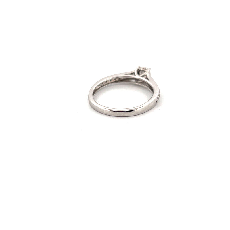 18kt White Gold Solitaire Diamond Ring — frame 12