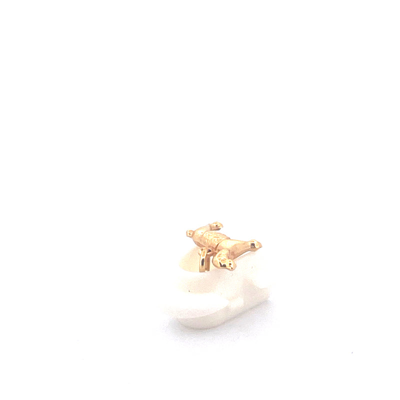 9KT Yellow Gold Dog Pendant