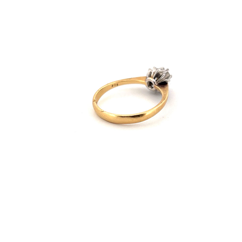 18kt Yellow Gold Solitaire Diamond Ring — frame 17