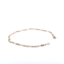 9KT Yellow Gold Figaro Bracelet