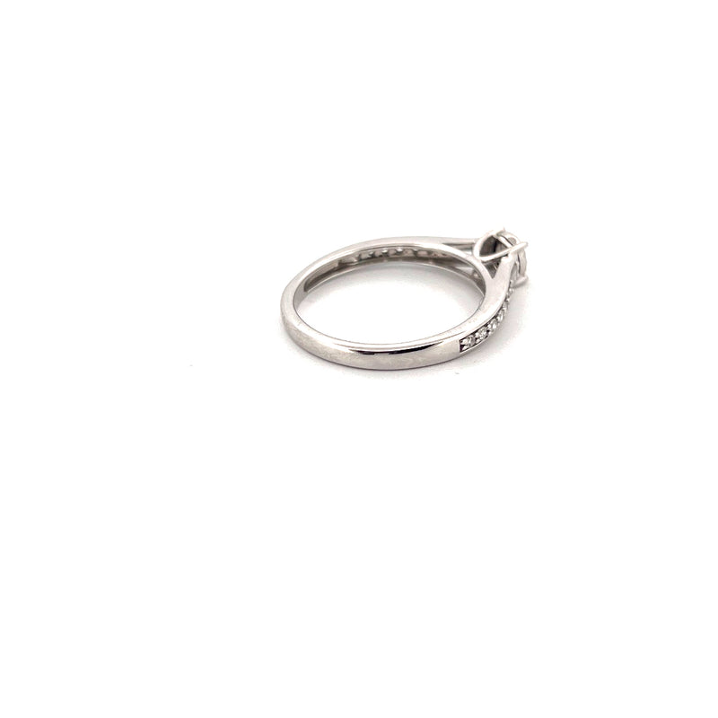18kt White Gold Solitaire Diamond Ring — frame 14
