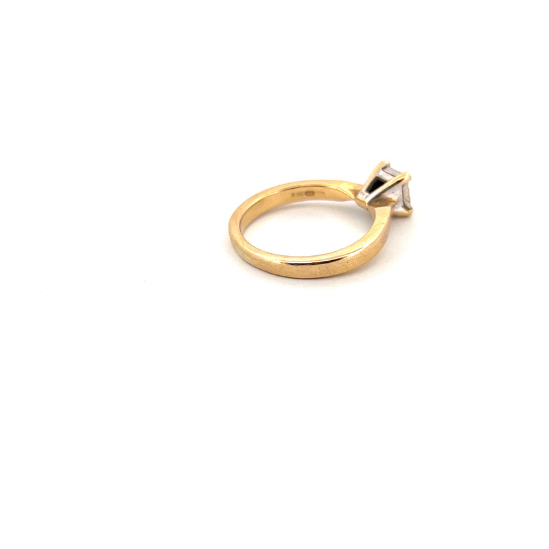 18kt Yellow Gold Solitaire Diamond Ring — frame 8