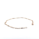 9KT Yellow Gold Figaro Bracelet