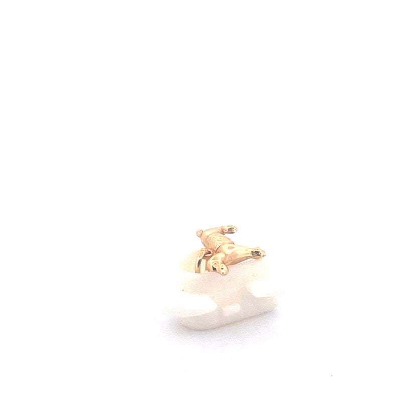 9KT Yellow Gold Dog Pendant