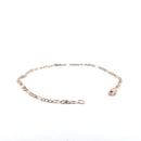 9KT Yellow Gold Figaro Bracelet
