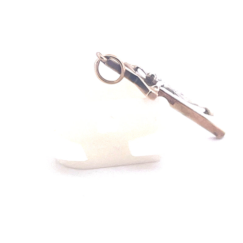 9KT Yellow & White Gold Cross Pendant