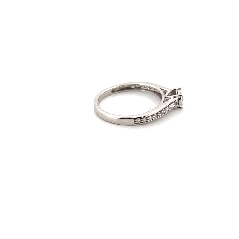 18kt White Gold Solitaire Diamond Ring — frame 16
