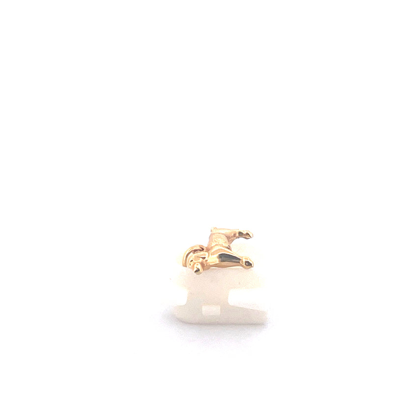 9KT Yellow Gold Dog Pendant