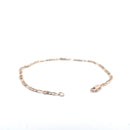 9KT Yellow Gold Figaro Bracelet