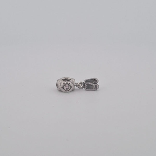 Sterling Silver Pandora Ballet Slippers Dangle Charm