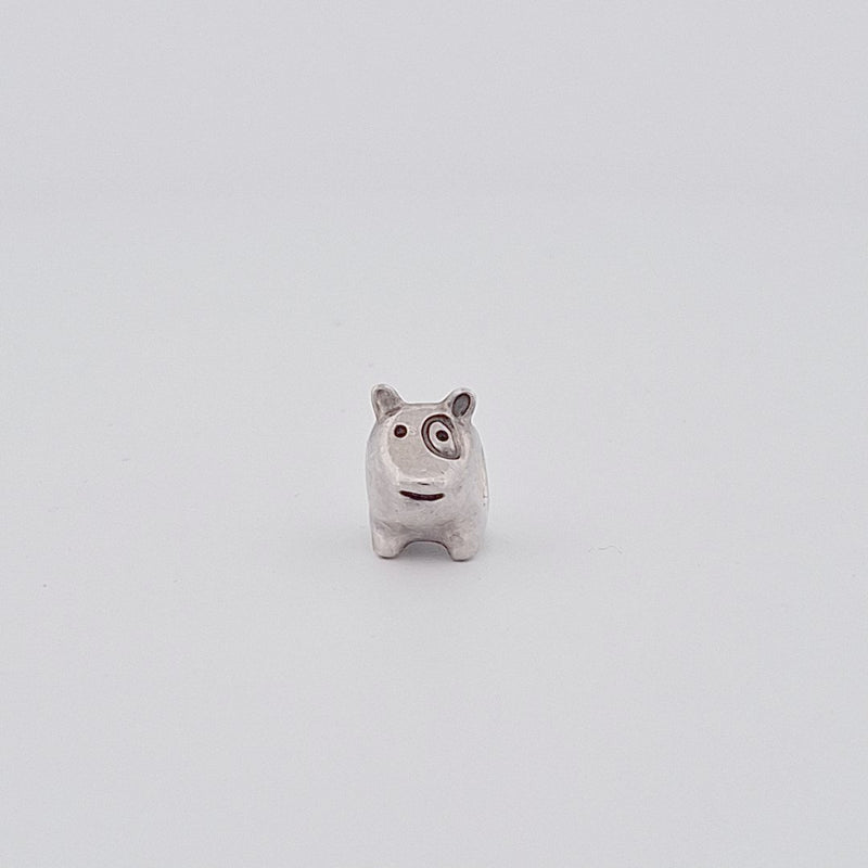 Sterling Silver Pandora Patch Eye Dog Charm