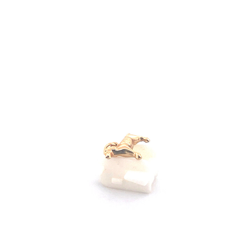 9KT Yellow Gold Dog Pendant