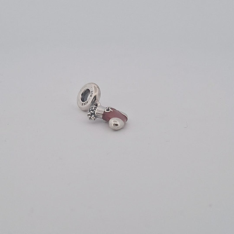 Sterling Silver Pandora Festive Stocking Dangle Charm