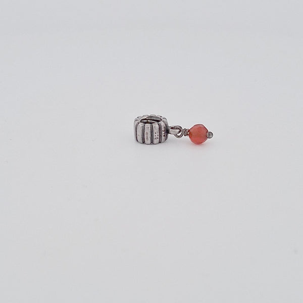 Sterling Silver Pandora Carnelian July Dangle Charm