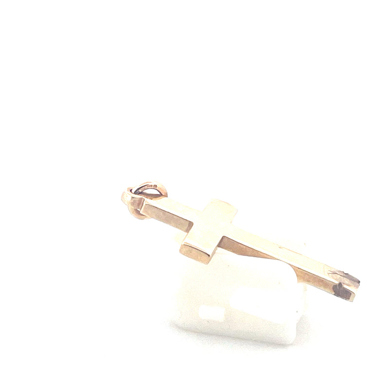 9KT Yellow Gold Cross Pendant