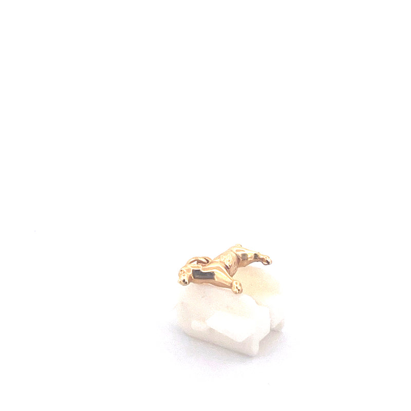 9KT Yellow Gold Dog Pendant