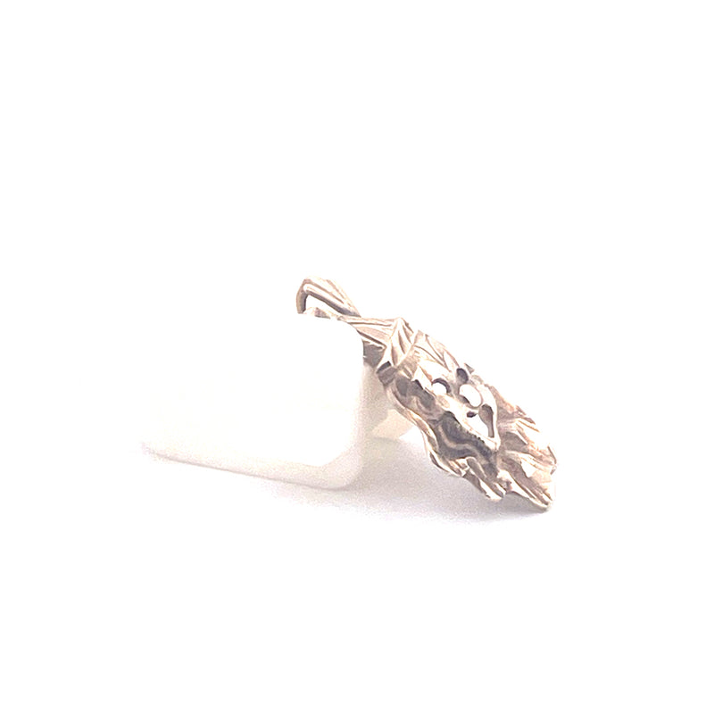 9KT Yellow Gold Clown Head Pendant