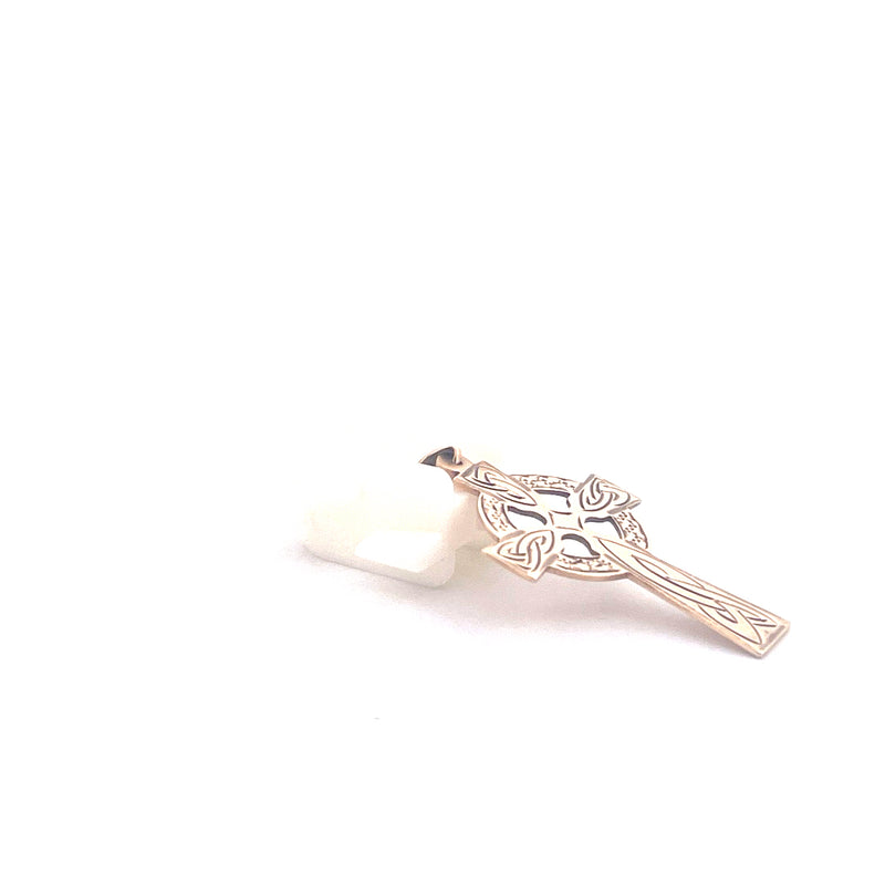 9KT Yellow Gold Celtic Cross Pendant