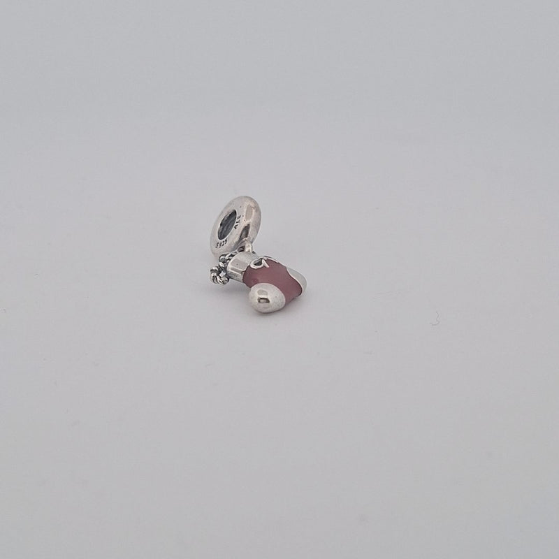 Sterling Silver Pandora Festive Stocking Dangle Charm