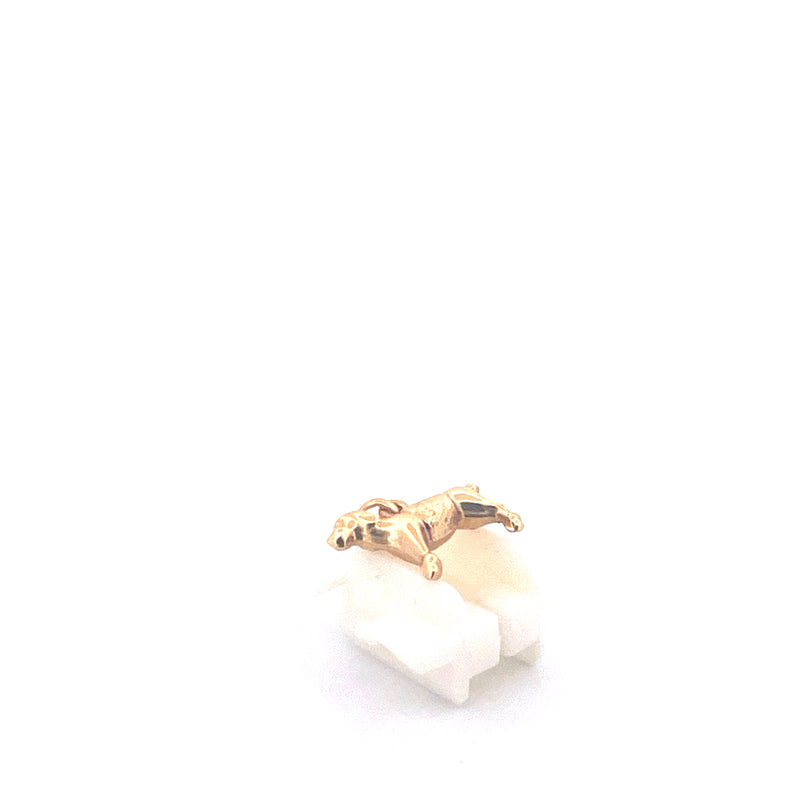 9KT Yellow Gold Dog Pendant