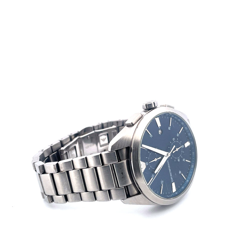 Emporio Armani Claudio Chronograph Blue Dial (Grade B)