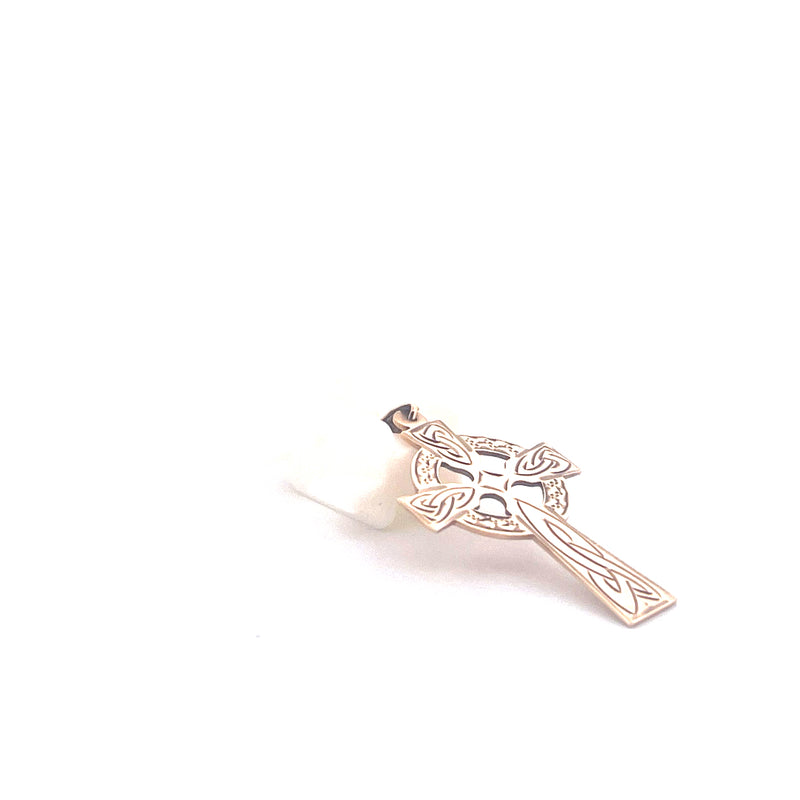 9KT Yellow Gold Celtic Cross Pendant