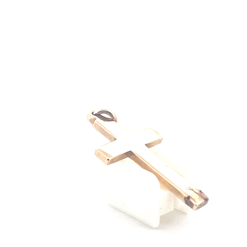 9KT Yellow Gold Cross Pendant