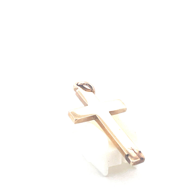 9KT Yellow Gold Cross Pendant