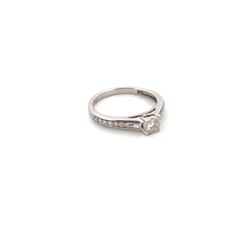 18kt White Gold Solitaire Diamond Ring — frame 20