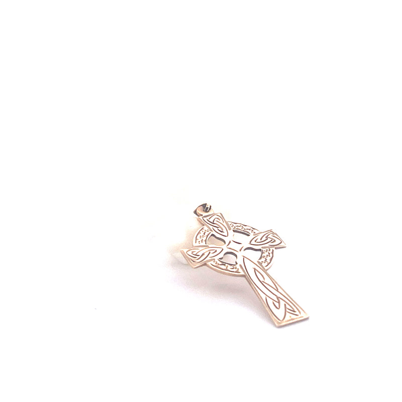 9KT Yellow Gold Celtic Cross Pendant