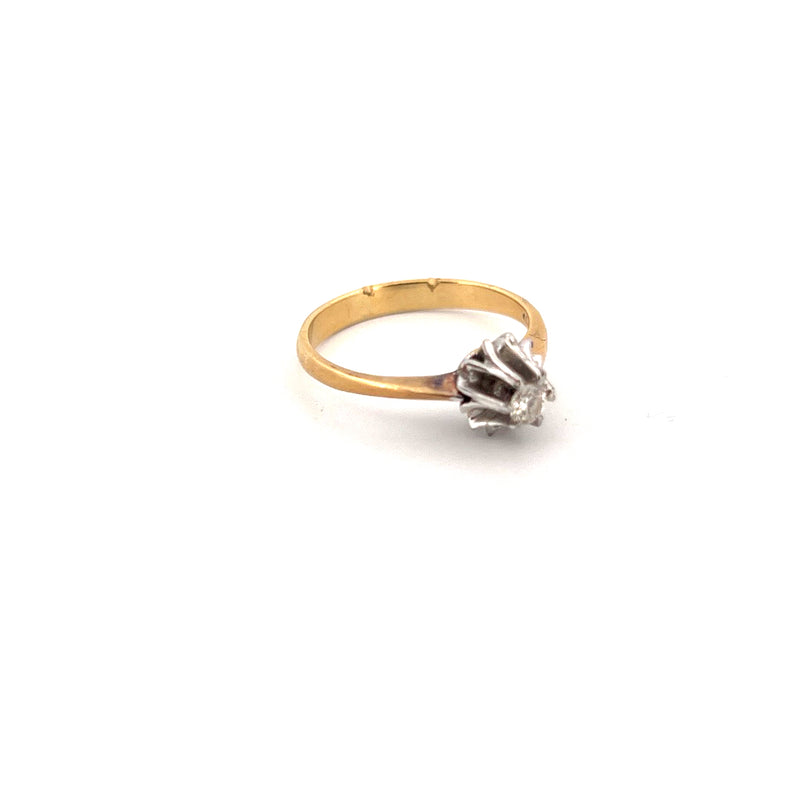 18kt Yellow Gold Solitaire Diamond Ring — frame 24