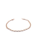 14KT Yellow Gold Puffed Mariner Link Bracelet