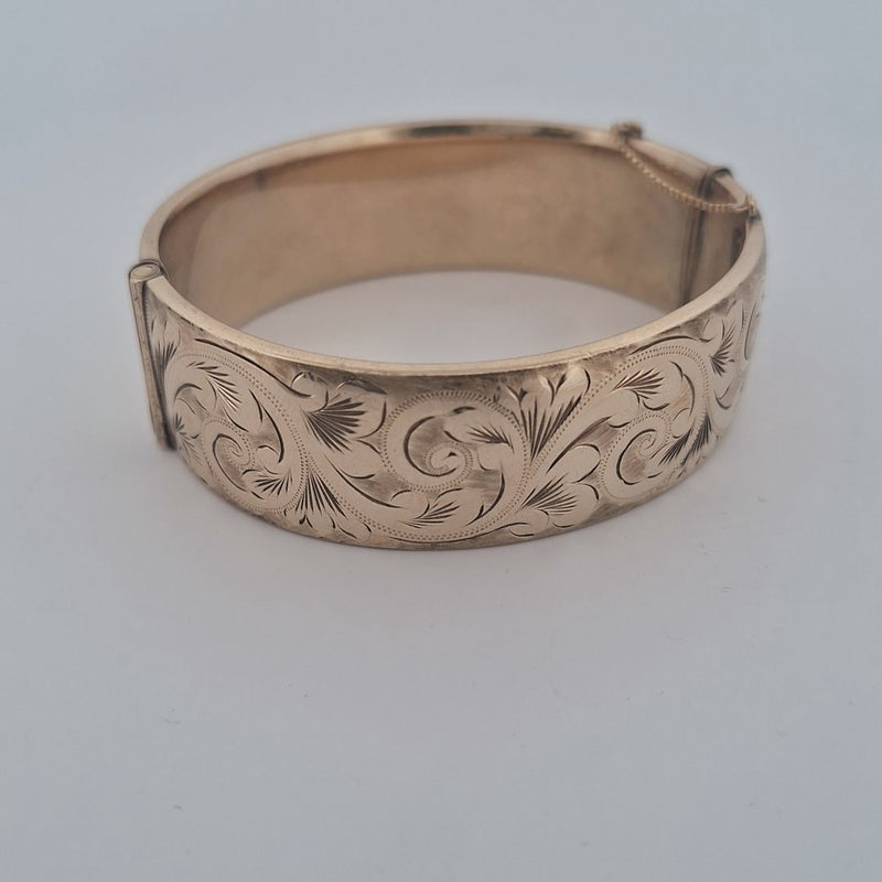 Vintage 1/5th 9KT Rolled Gold Bangle