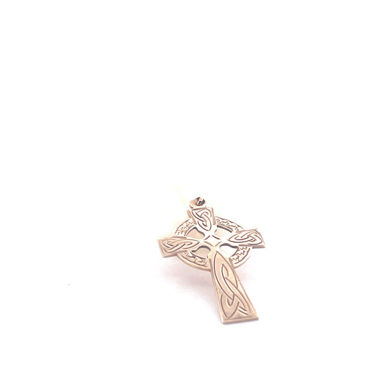 9KT Yellow Gold Celtic Cross Pendant