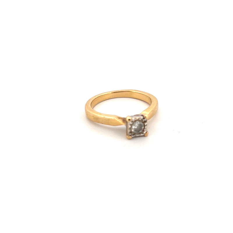 18kt Yellow Gold Solitaire Diamond Ring — frame 15