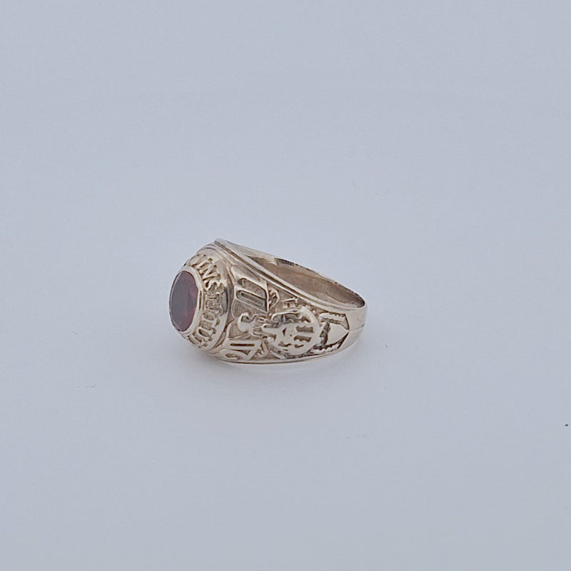 College Ring, Red Centre Stone