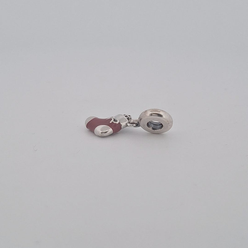 Sterling Silver Pandora Festive Stocking Dangle Charm