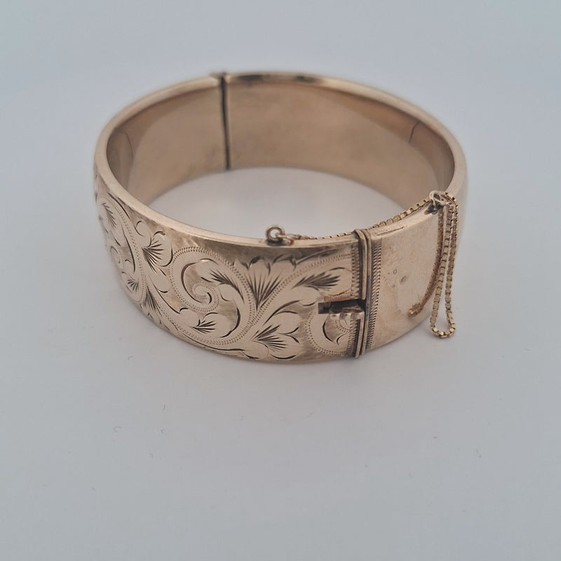 Vintage 1/5th 9KT Rolled Gold Bangle