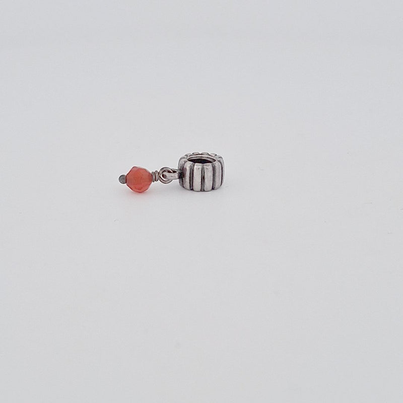 Sterling Silver Pandora Carnelian July Dangle Charm