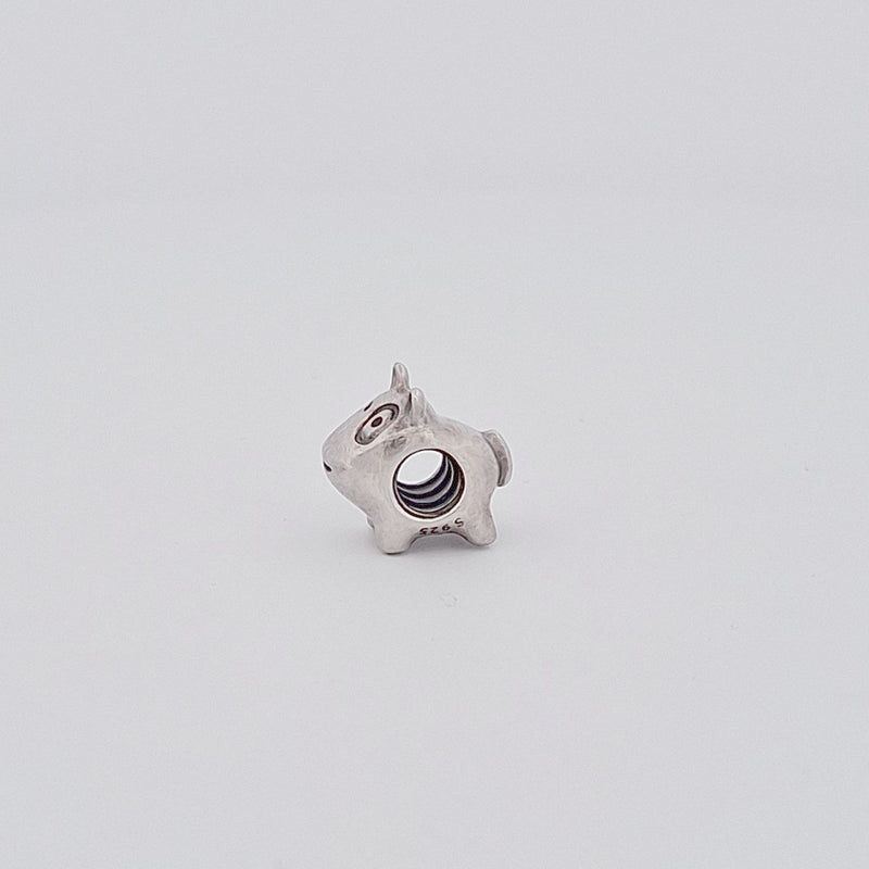 Sterling Silver Pandora Patch Eye Dog Charm