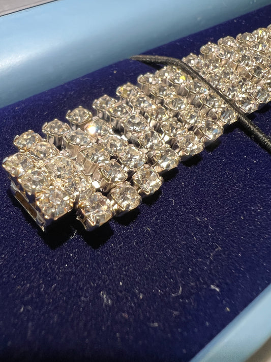 Newbridge Silverware Clear Stones Stretch Bracelet