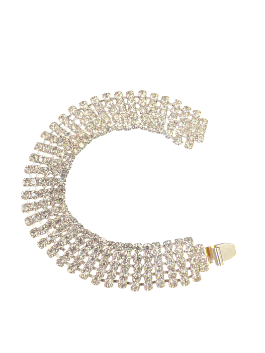 Newbridge Silverware Clear Stones Stretch Bracelet