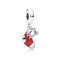 Sterling Silver Pandora Festive Stocking Dangle Charm