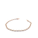 14KT Yellow Gold Puffed Mariner Link Bracelet